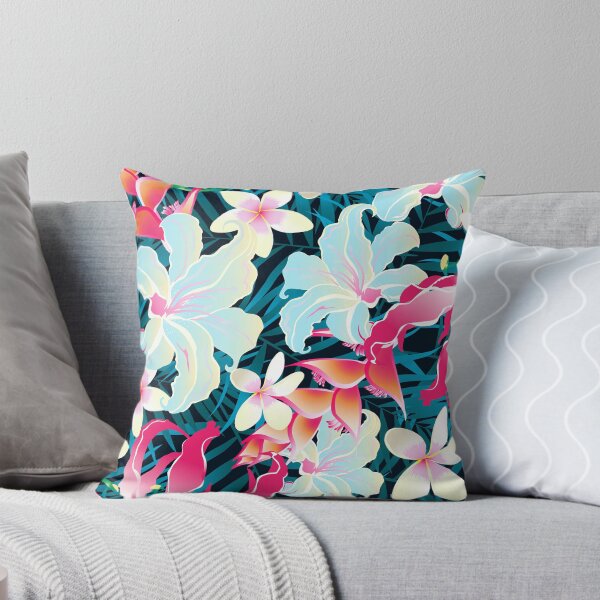 Item preview, Colorful tropical flowers designed and sold by AdamFahey.