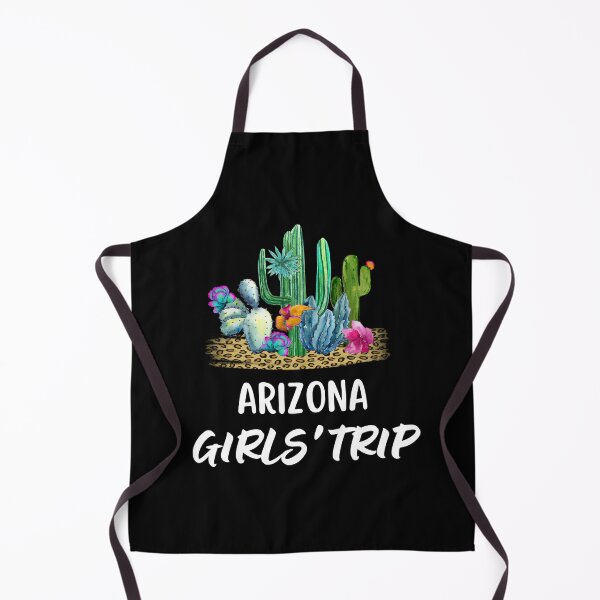 Item preview, Arizona Girl's Trip Watercolor Flowering Saguaro Cactus in the Desert on a Leopard Background Souvenir of Arizona designed and sold by FazCreations.