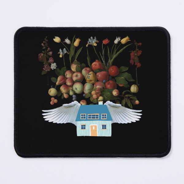 Item preview, Flying Fruit Home 1 (in black) | Apples | Pears | Peaches | Funny designed and sold by CosmicStory.