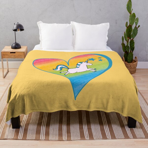 Item preview, Unicorn Rainbow Heart & Stars designed and sold by DaydreamerDzine.