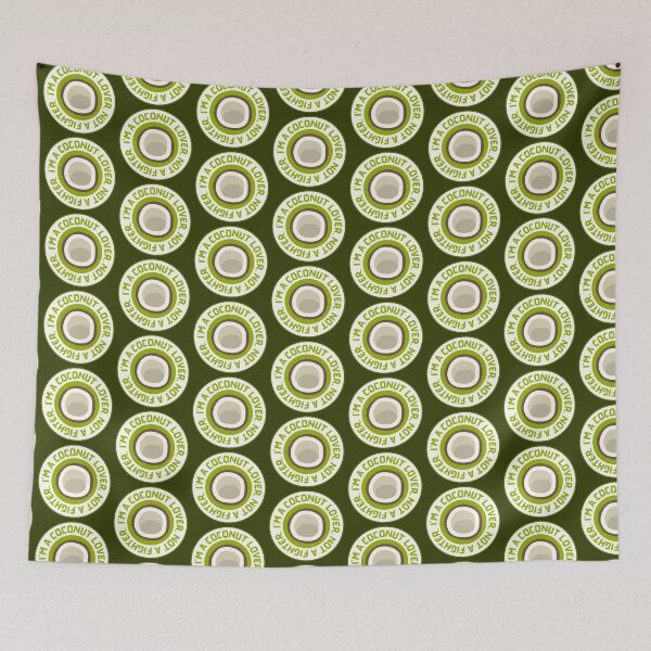 Item preview, I'M A COCONUT LOVER, NOT A FIGHTER. designed and sold by DastardLee.