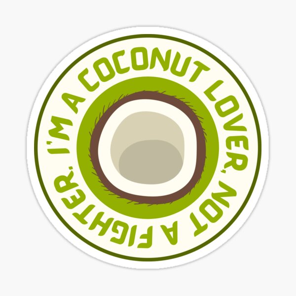 Vista previa del artículo con la obra «SOY UN AMANTE DEL COCO, NO UN LUCHADOR.», diseñado y vendido por DastardLee.