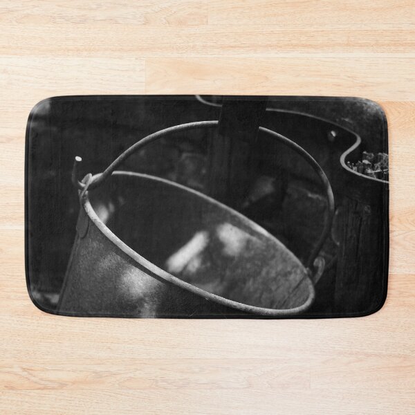 Item preview, Close-up photo of an water bucket in an old Dutch farm well in Black and White designed and sold by Diana van Neck.