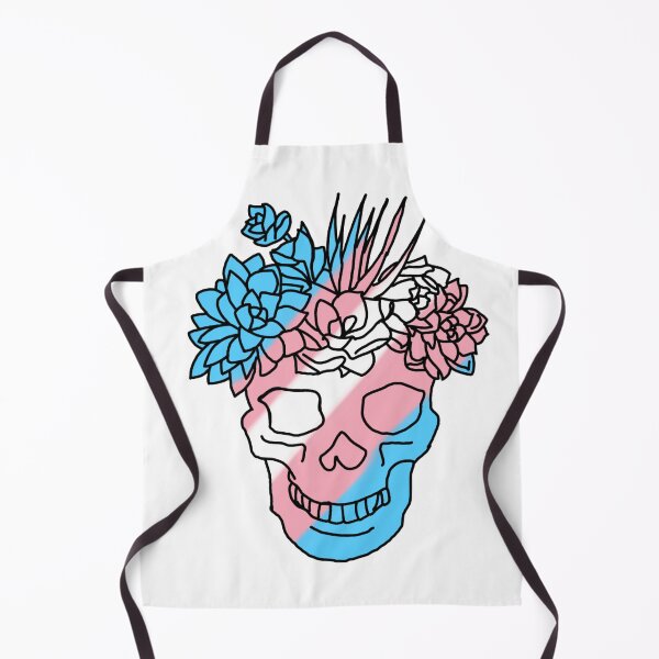 Item preview, Trans pride skull designed and sold by ArtBySandmage.