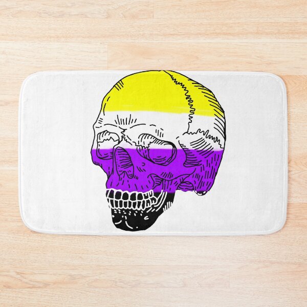 Item preview, Nonbinary skull designed and sold by ArtBySandmage.