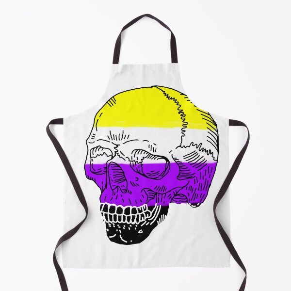 Item preview, Nonbinary skull designed and sold by ArtBySandmage.