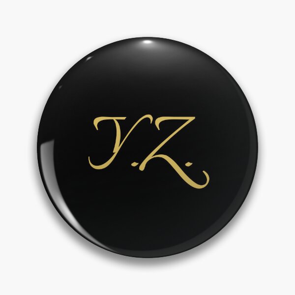 Item preview, YZ Initials | Gold Lettering | Personalised Gifts designed and sold by Avo And Sriracha.