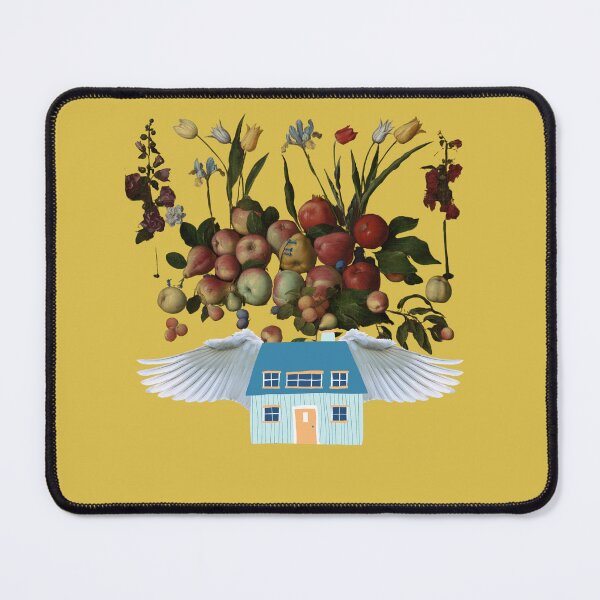 Item preview, Flying Fruit Home 1 (gold) | Apples | Pears | Peaches | Funny designed and sold by CosmicStory.