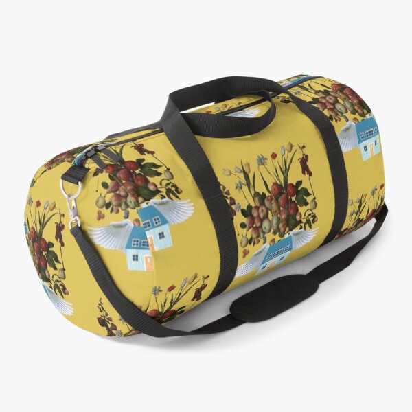 Item preview, Flying Fruit Home 1 (gold) | Apples | Pears | Peaches | Funny designed and sold by CosmicStory.