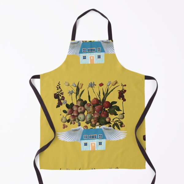 Item preview, Flying Fruit Home 1 (gold) | Apples | Pears | Peaches | Funny designed and sold by CosmicStory.