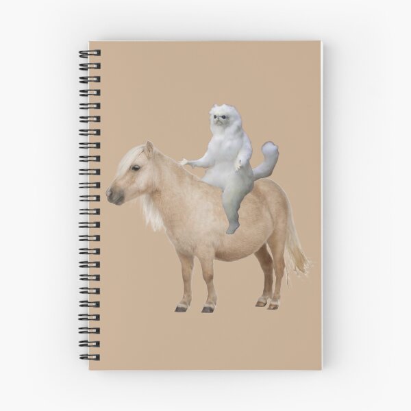 Item preview, Cat on horse meme designed and sold by DesignsByRikke.