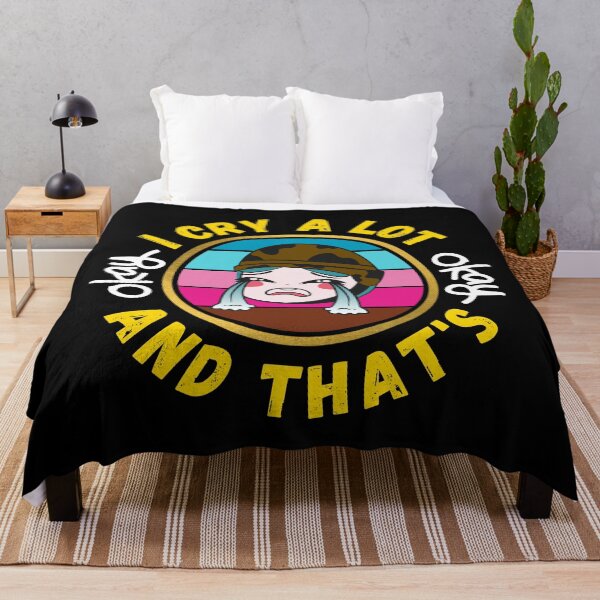 Item preview, I Cry A Lot And That's OK - Funny OK Quotes | Funny OK Meme designed and sold by Delandor.