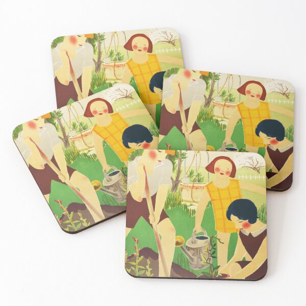 Item preview, Schoolchildren Gardening Art Concours DelEcole - Vintage Art designed and sold by RickE.