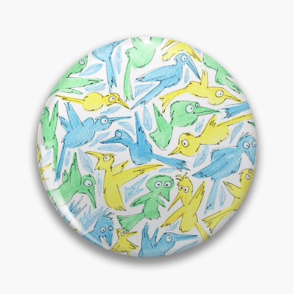 Item preview, Blue, Green & Yellow Birds designed and sold by KristenAlicia.