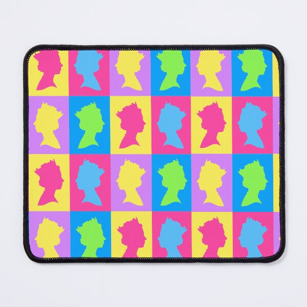 Item preview, Colourful Queen Silhouette Portrait Pattern designed and sold by Adam Regester.