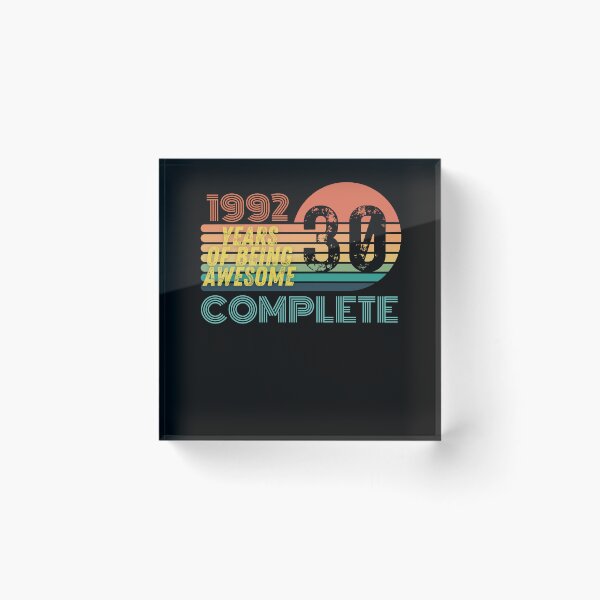 Item preview, 30 Year Old Birthday Gift Level 1992 designed and sold by UniqueBPresent.