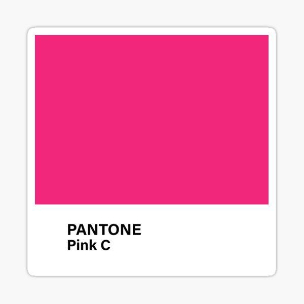 pantone pink c Sticker