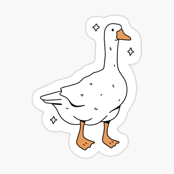 Goose Illustration Sticker