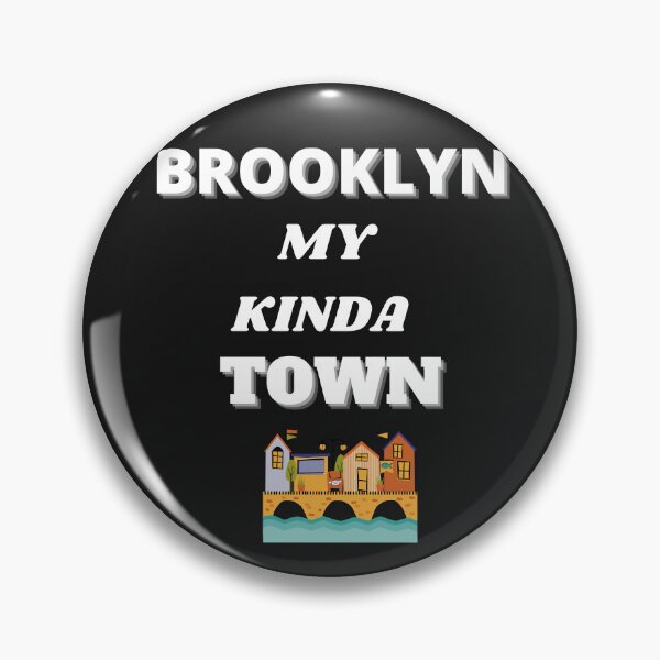 Item preview, BROOKLYN MY KINDA TOWN, BLACK WITH BRICK HOUSES designed and sold by DoloresAlaire.