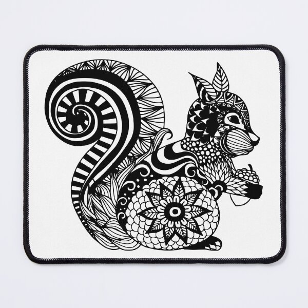 Item preview, Squirrel Zentangle Mandala designed and sold by MorrisonMedia.