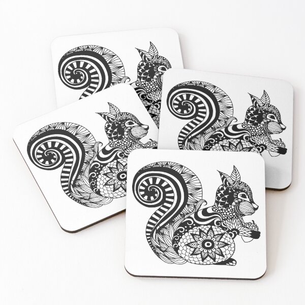 Item preview, Squirrel Zentangle Mandala designed and sold by MorrisonMedia.