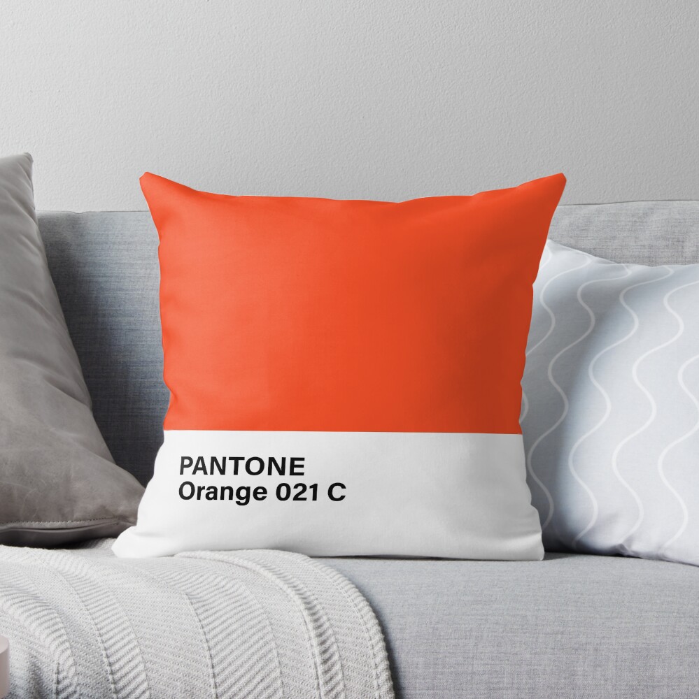 Orange and white clearance pillows