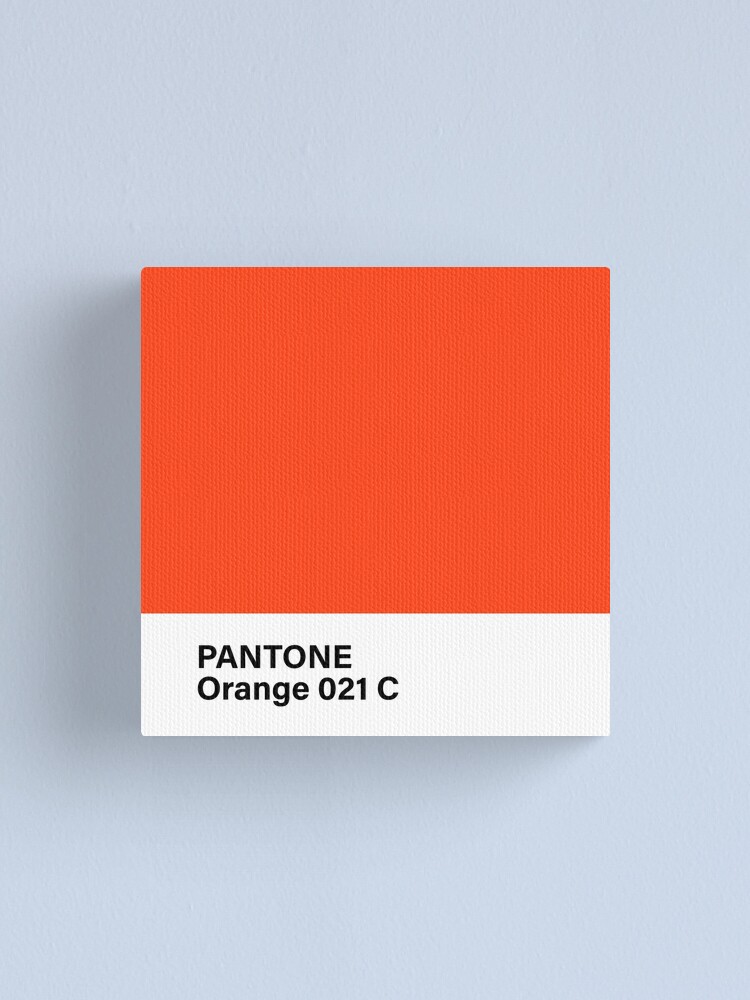 pantone Orange 021 C Canvas Print for Sale by princessmi-com