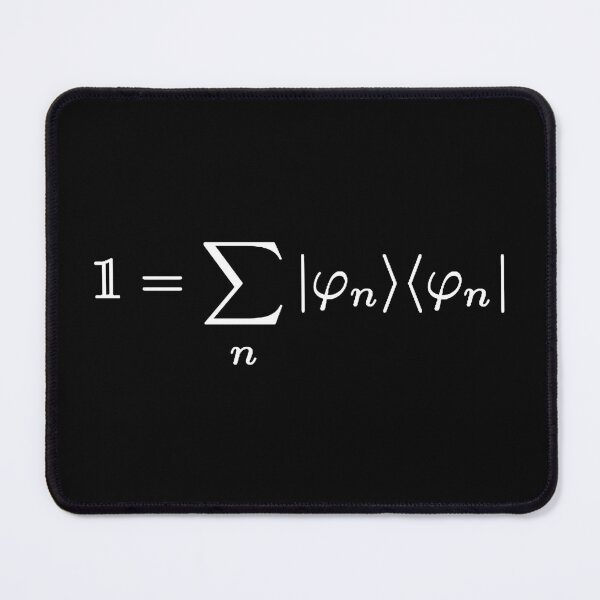 Item preview, Completeness relation of bases in quantum mechanics dark version designed and sold by NoetherSym.
