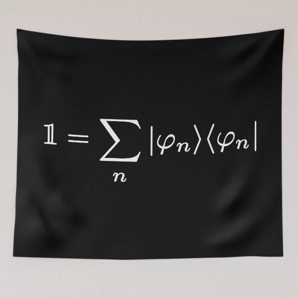 Item preview, Completeness relation of bases in quantum mechanics dark version designed and sold by NoetherSym.
