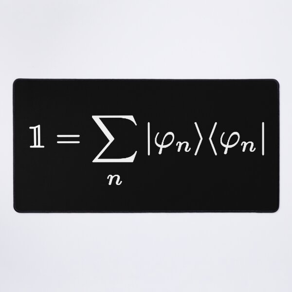 Item preview, Completeness relation of bases in quantum mechanics dark version designed and sold by NoetherSym.