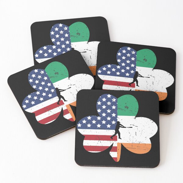 Item preview, Baseball shamrock clover with America and India designed and sold by Scopestor.