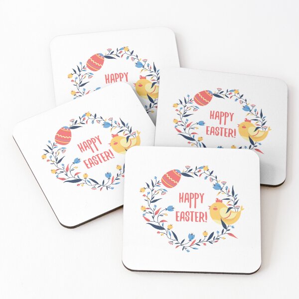 Item preview,  Cute happy easter bunny with bird and flowers designed and sold by -LemonTee-.