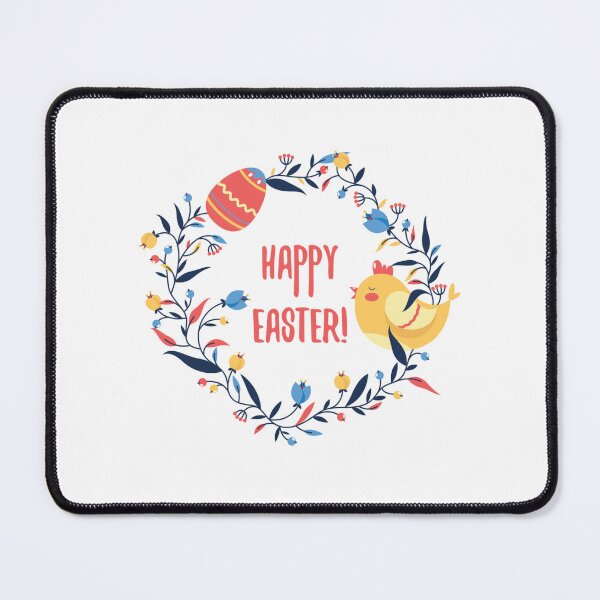 Item preview,  Cute happy easter bunny with bird and flowers designed and sold by -LemonTee-.
