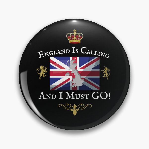 Item preview, ENGLAND IS CALLING and I Must GO!, British, Union Jack Flag designed and sold by Krafty  Arts Studio.