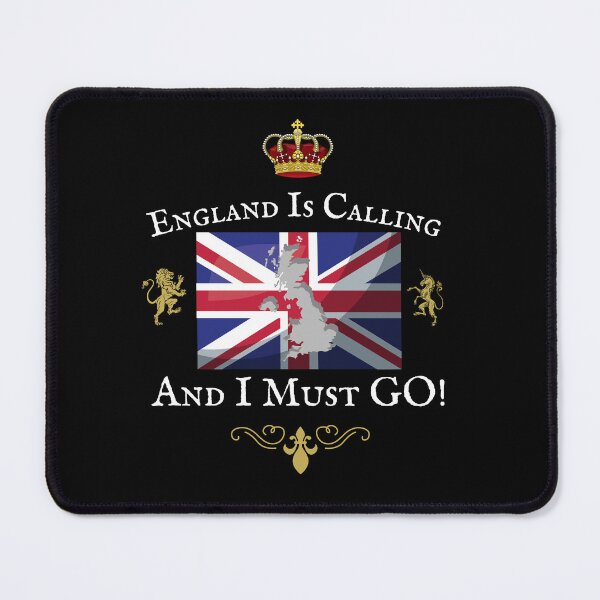 Item preview, ENGLAND IS CALLING and I Must GO!, British, Union Jack Flag designed and sold by Krafty  Arts Studio.
