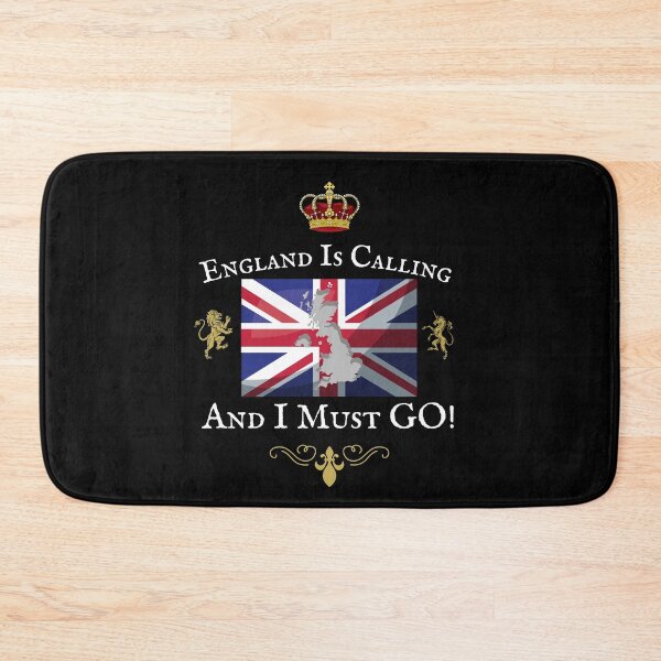Item preview, ENGLAND IS CALLING and I Must GO!, British, Union Jack Flag designed and sold by Krafty  Arts Studio.