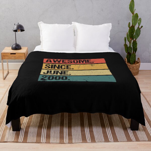 Item preview, 22th Birthday Gift: Awesome Since June 2000, Retro 2000 June Birthday designed and sold by AMINE ★★★★★.