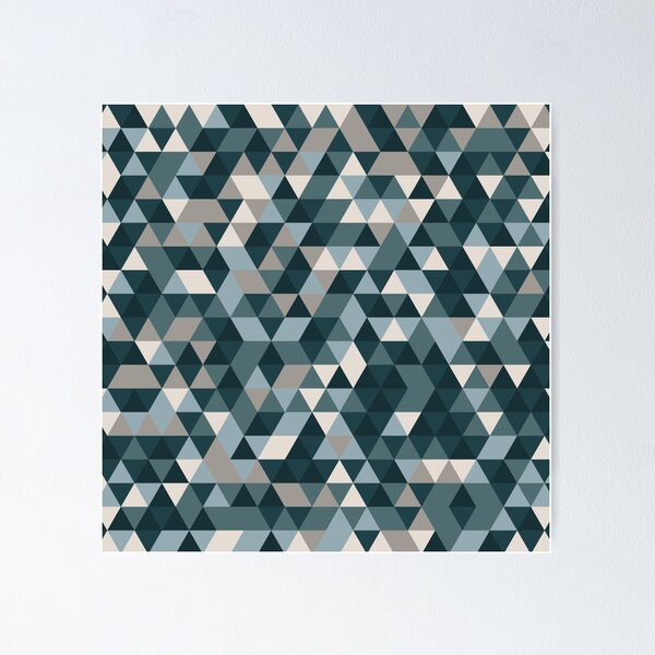 Item preview, Monochrome Vector Triangle Art Collage designed and sold by noctdesigns.