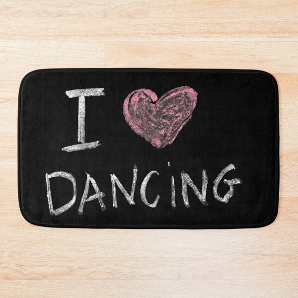 Item preview, I love Dancing ...on a blackboard design   designed and sold by M-Infinite.