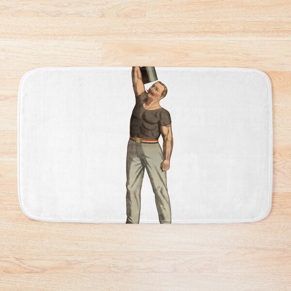 Item preview, Strongman With Weight Athlete Sport French Weightlifter - Vintage Art designed and sold by RickE.