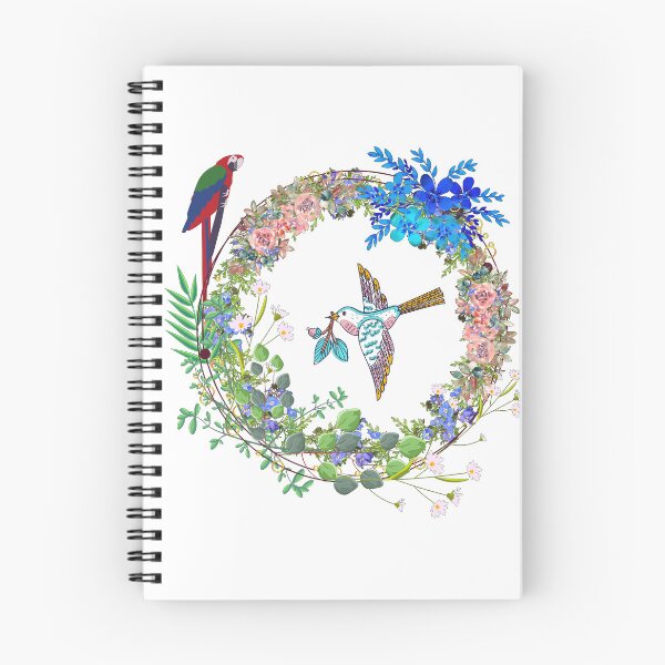 Item preview, Birds and circle of flowers. designed and sold by Sanaany.