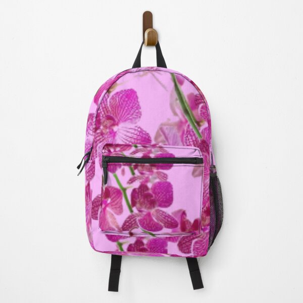 Item preview, PURPLE TROPICAL ORCHID CLUSTERS PATTERN PINK ART  designed and sold by sharlesart.