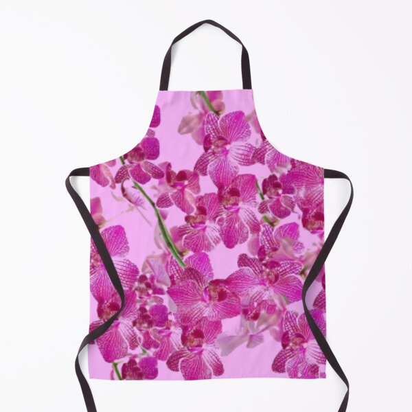 Item preview, PURPLE TROPICAL ORCHID CLUSTERS PATTERN PINK ART designed and sold by sharlesart.
