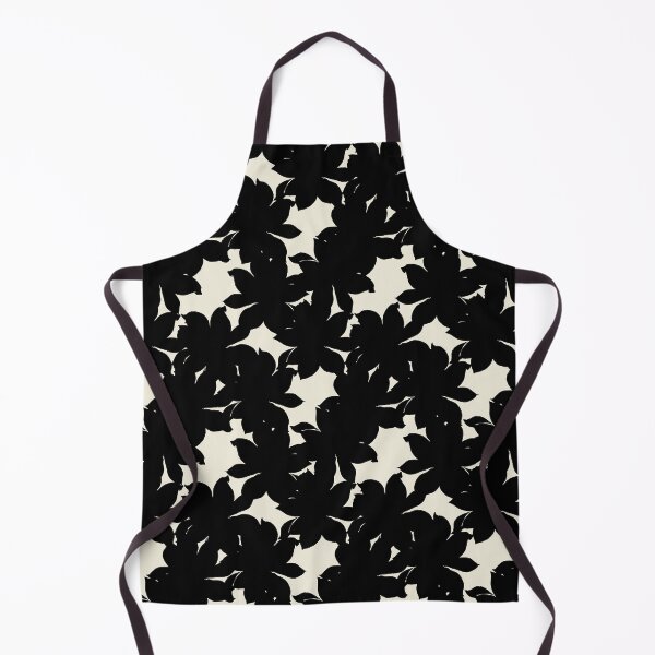 Item preview, Black Block Print Sunflowers designed and sold by HildegunStudio.