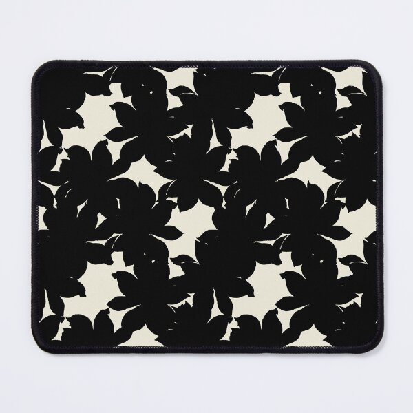 Item preview, Black Block Print Sunflowers designed and sold by HildegunStudio.