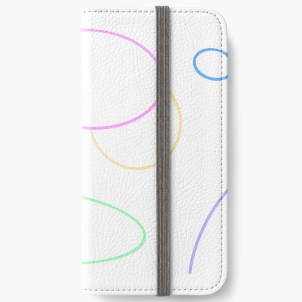 Colourfull artistic abstract scribbles iPhone Wallet