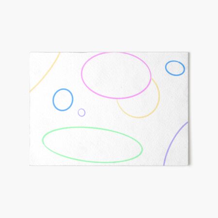 Colourfull artistic abstract scribbles Art Board Print