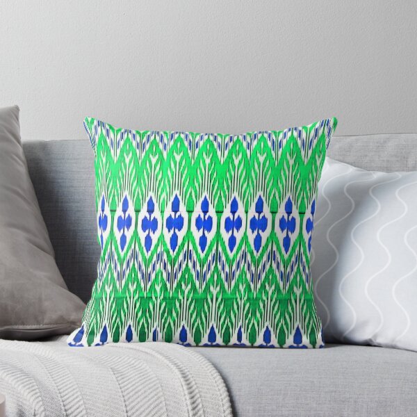 Item preview, Beautiful flower Uzbek ikat patterns designed and sold by LeFabriqueOuz.