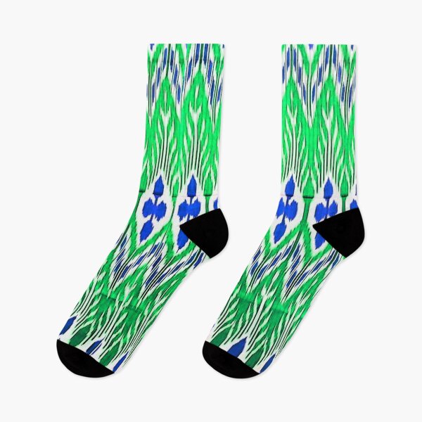 Item preview, Beautiful flower Uzbek ikat patterns designed and sold by LeFabriqueOuz.