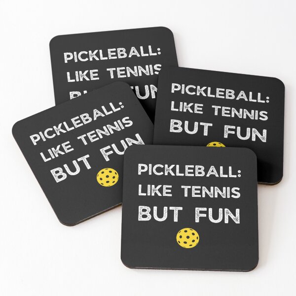 Item preview, Pickleball Like Tennis but Fun Funny Pickleball Gift Pickleball Gag Joke designed and sold by FazCreations.